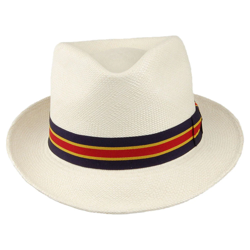 Stetson Player Panama Trilby Hut - Perlweiß - Image 3