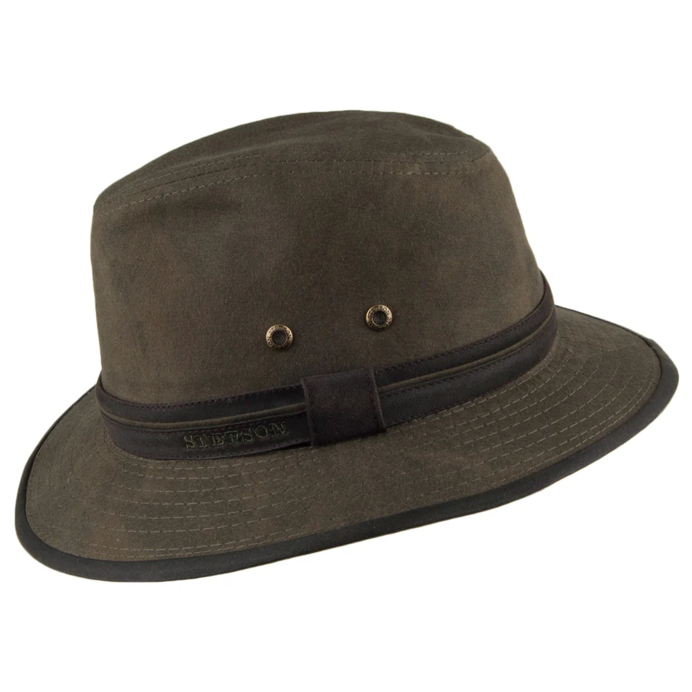 Stetson Safari Fedora aus Baumwolle - Waldgrün - Image 2