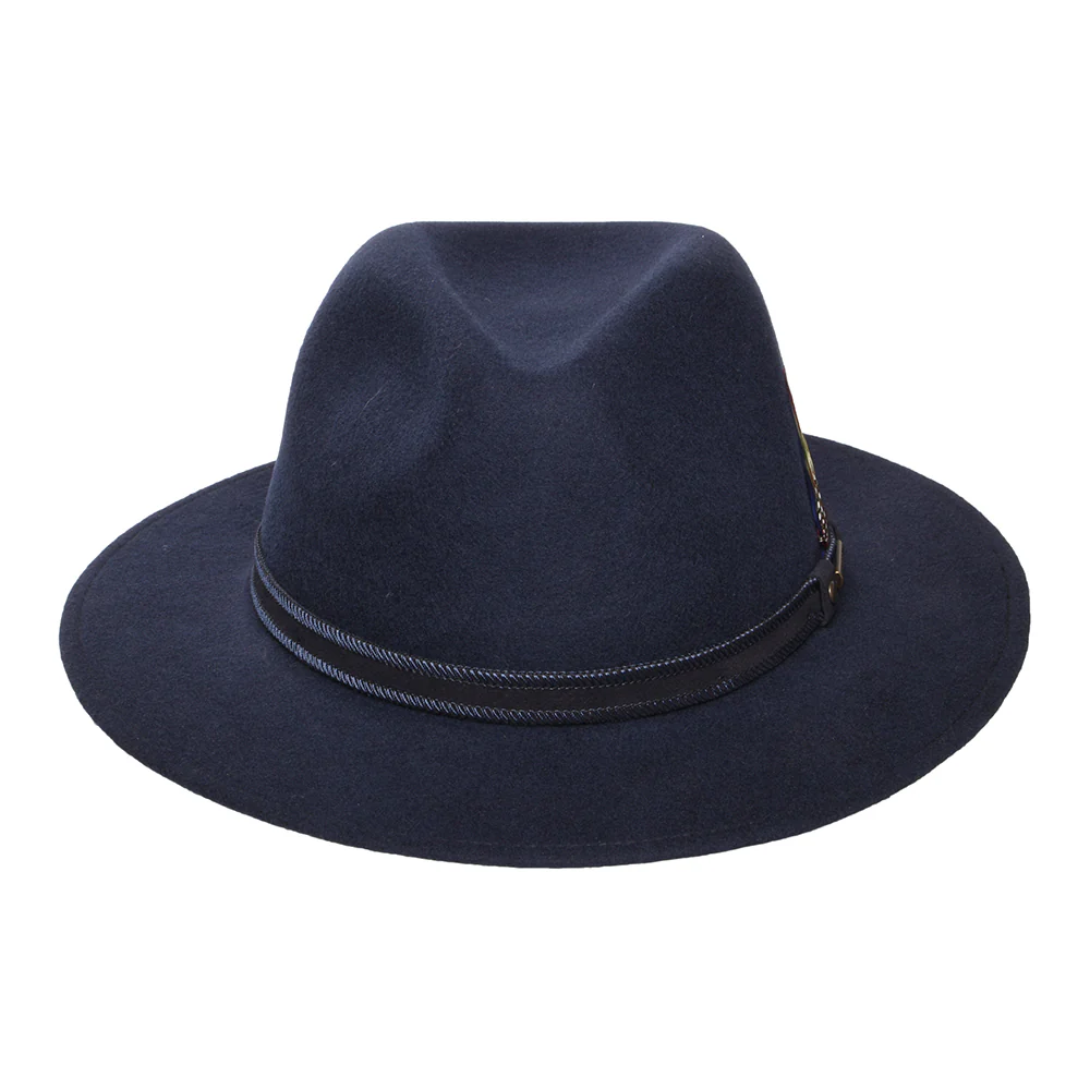 Stetson Tenvelco Traveller Wasserabweisender Safari Fedora Hut aus Wollfilz - Marineblau - Image 3