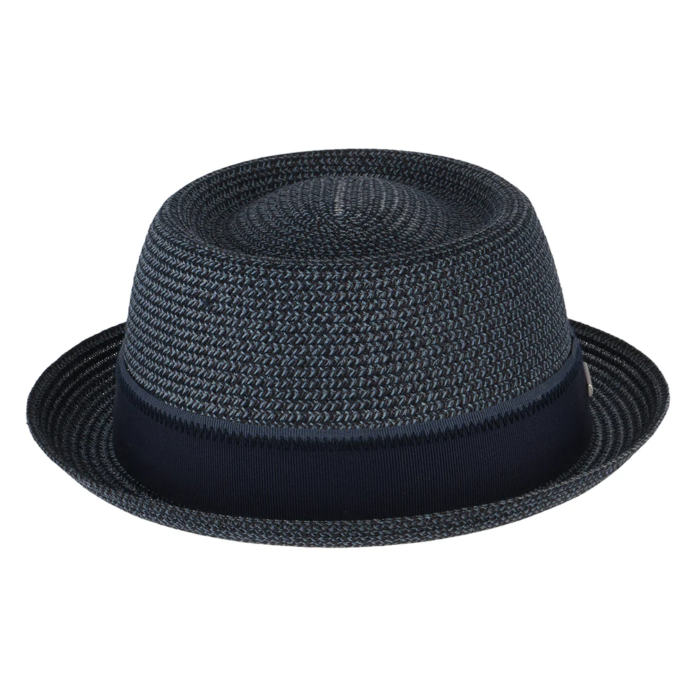 Stetson Pork Pie Hut aus Toyo Stroh - Blau - Image 3