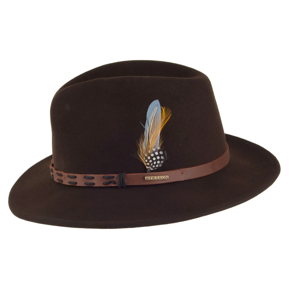 Stetson Traveller Safari Fedora Hut aus Vita-Filz - Braun - Image 2