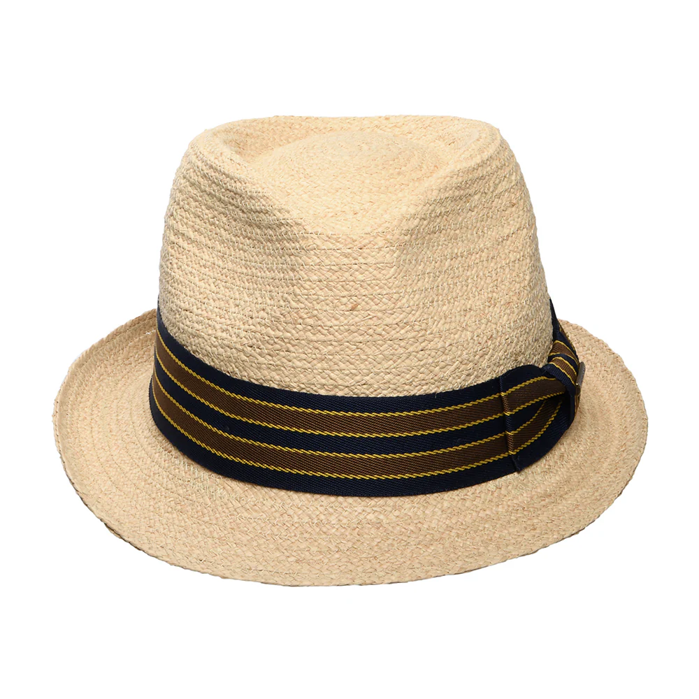 Stetson Trilby Hut aus Raffia-Stroh mit gestreiftem Band - Natur - Image 3