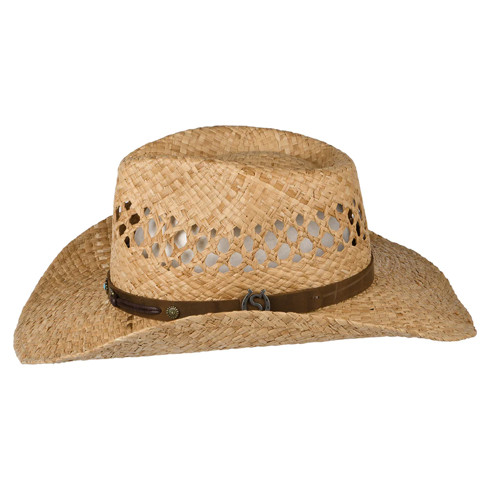 Stetson Vented Cowboy Hut aus Raffia-Stroh - Natur - Image 3