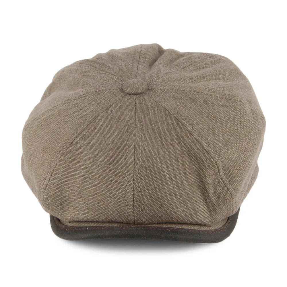 Stetson Winter Seward Canvas Ballonmütze mit Fleece-Futter - Olivgrün - Image 2