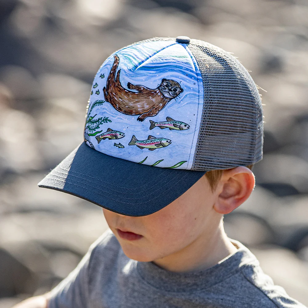 Sunday Afternoons Kinder Artist Series River Otter Trucker Cap - Blau-Grau - Image 4