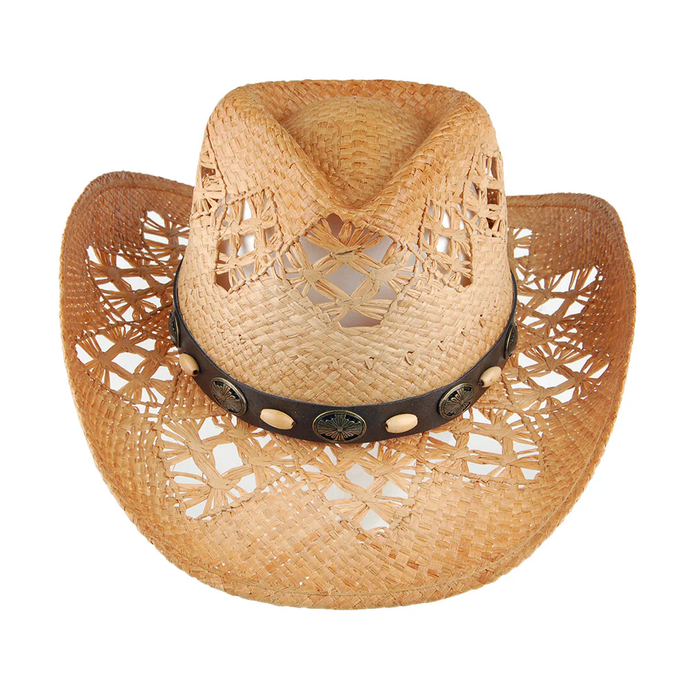 Sur la Tete Annie Oakley Raffia Cowboy Hut Großhandel - Image 3