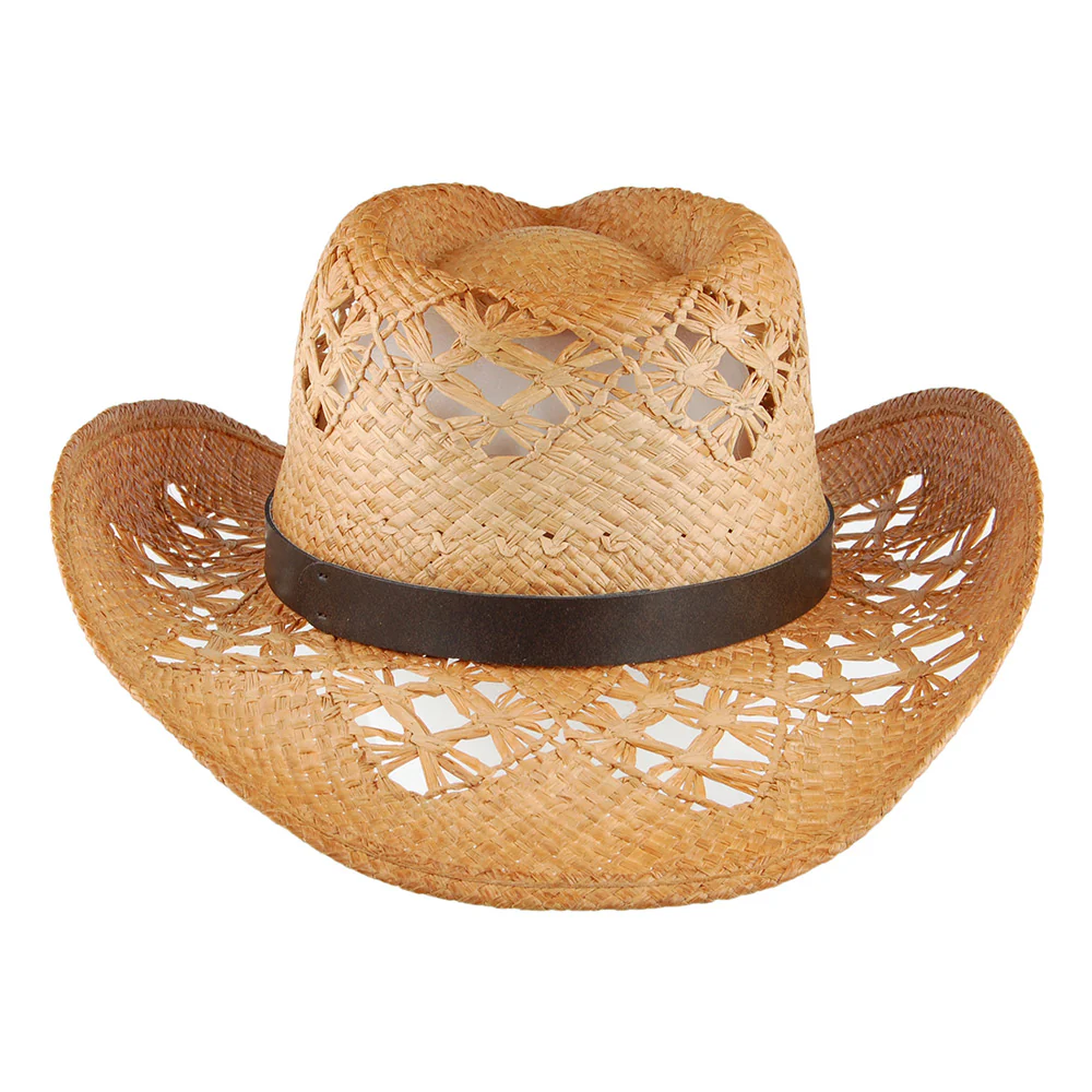 Sur la Tete Annie Oakley Raffia Cowboy Hut Großhandel - Image 5
