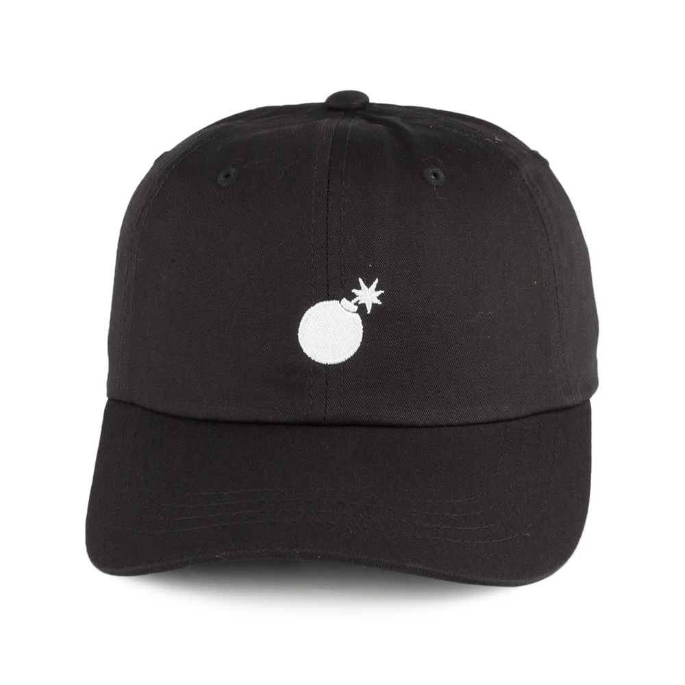 The Hundreds Solid Bomb Strapback Cap - Schwarz-Weiß - Image 2