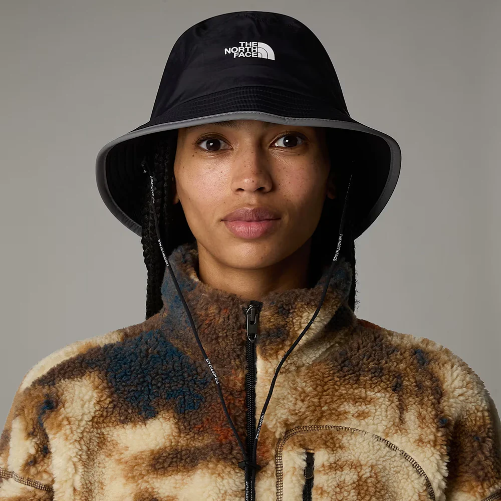 The North Face Antora Wasserdichter Regen Fischerhut - Schwarz-Grau - Image 4