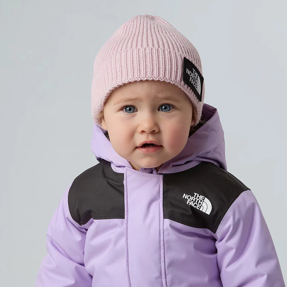 The North Face Baby TNF Box Logo Recycled mit Umschlag Beanie Mütze - Rosé - Image 2