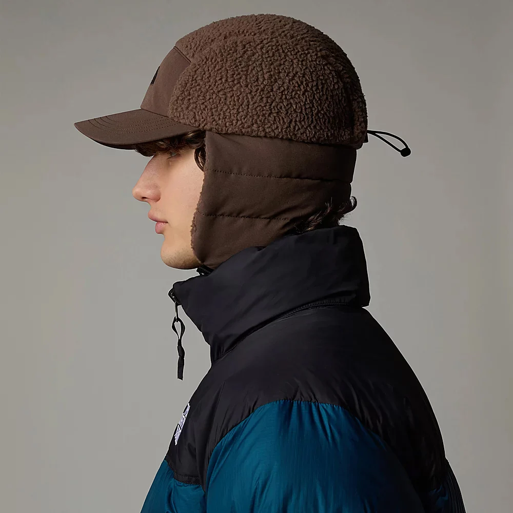 The North Face Cragmont Wasserabweisender Fleece 5 Paneelen Cap mit Ohrenklappen - Rauchbraun - Image 6