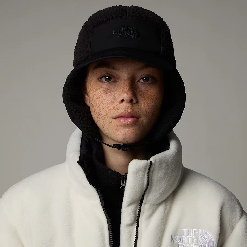 The North Face Cragmont Wasserabweisender Fleece 5 Paneelen Cap mit Ohrenklappen - Schwarz - Image 3