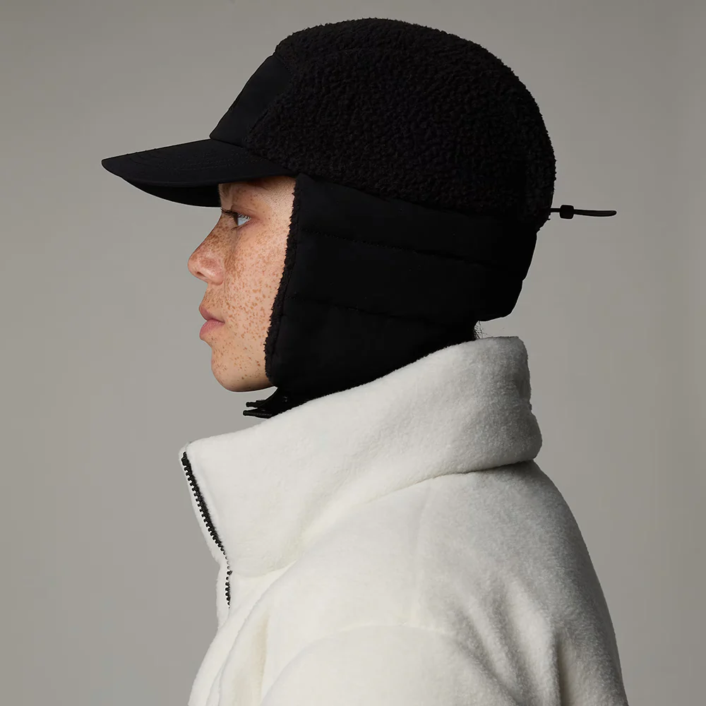 The North Face Cragmont Wasserabweisender Fleece 5 Paneelen Cap mit Ohrenklappen - Schwarz - Image 4