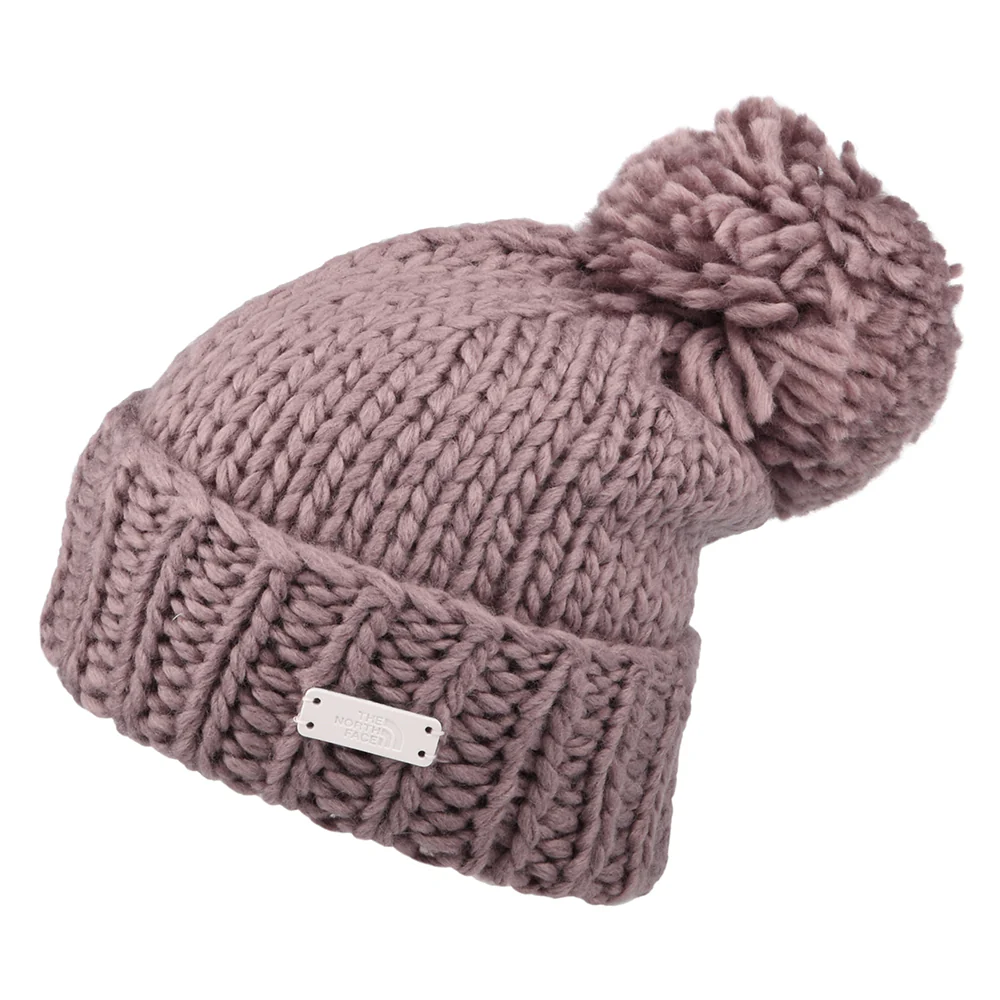 The North Face Damen City Coziest Bommelmütze - Mauve
