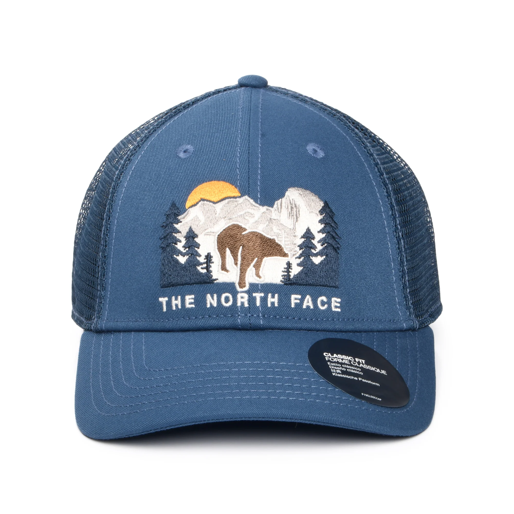 The North Face Embroidered Mudder Recycled Trucker Cap - Rauchblau - Image 2