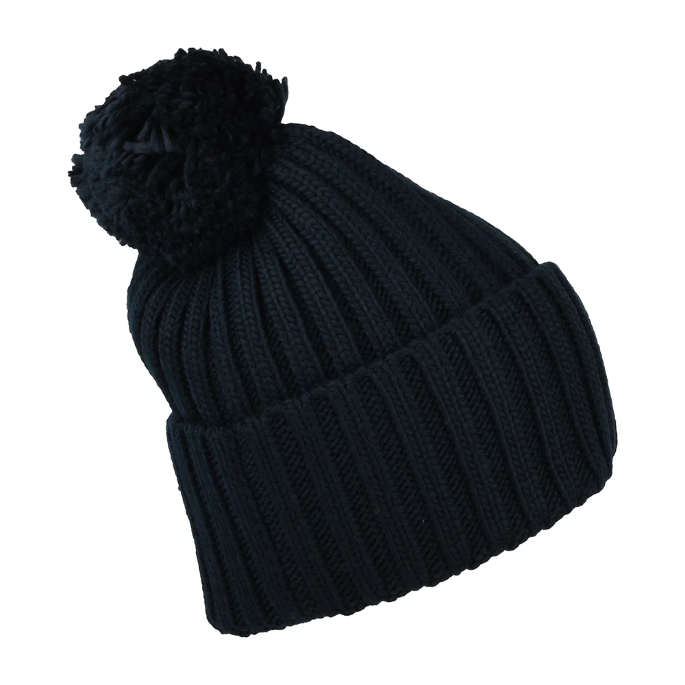 The North Face Heritage Ski Tuke Recycled Bommelmütze - Marineblau-Gelb - Image 2