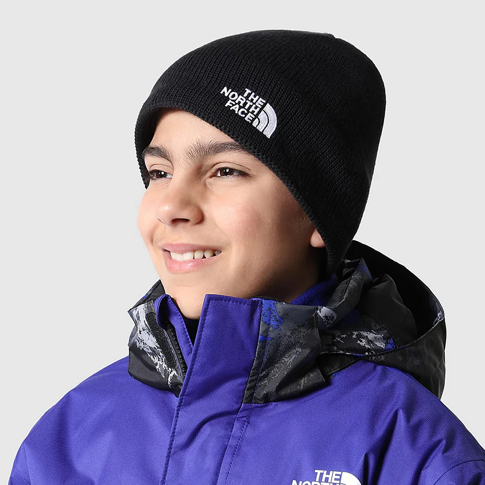 The North Face Kinder Bones Recycelte Beanie Mütze - Schwarz - Image 3