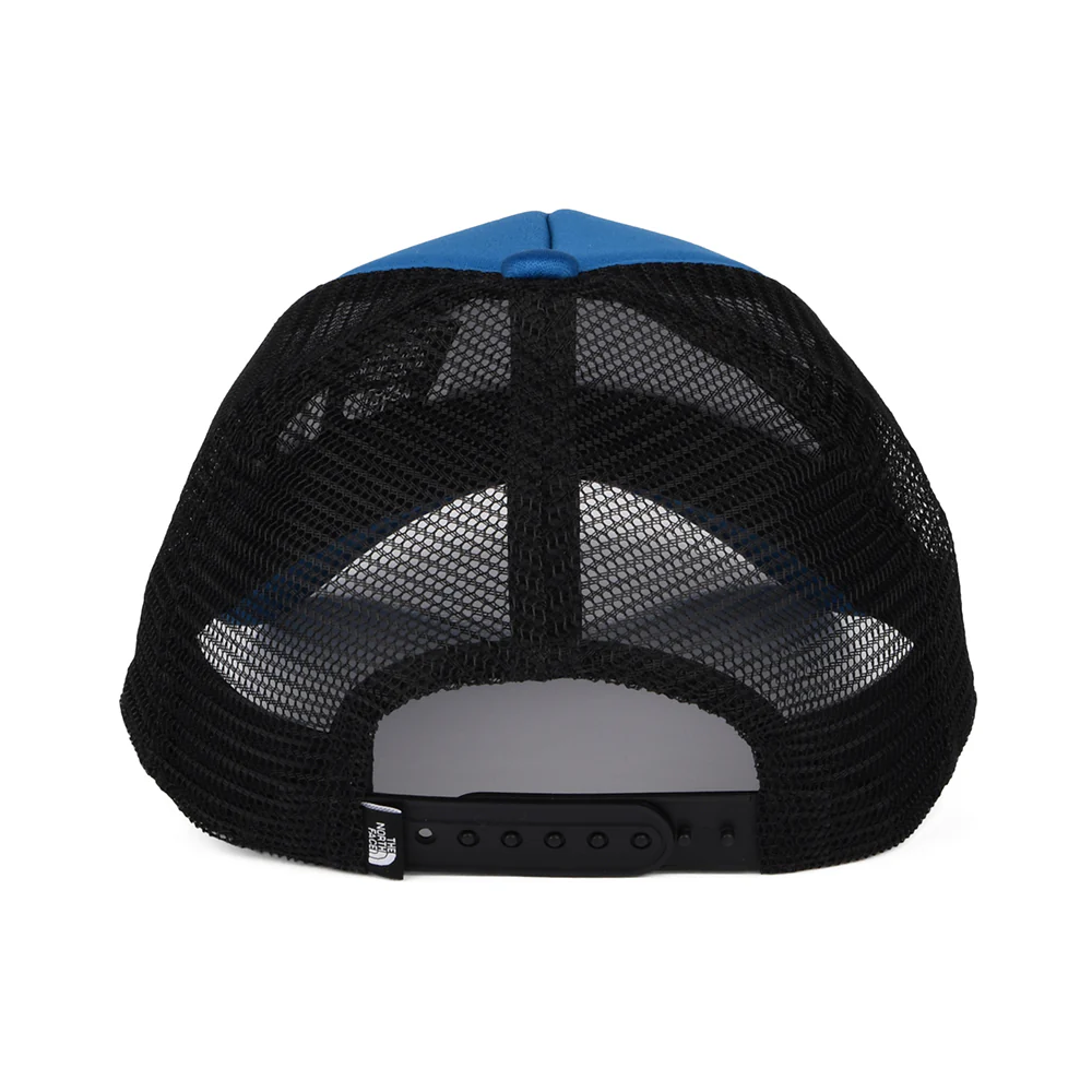 The North Face Kinder Logo Trucker Cap - Mittelblau-Schwarz - Image 3