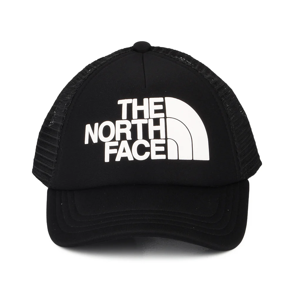 The North Face Kinder Logo Trucker Cap - Schwarz-Weiß - Image 2