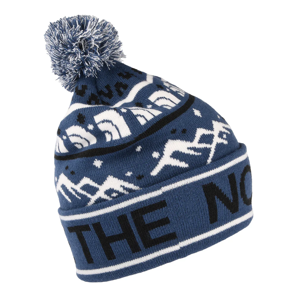 The North Face Kinder Ski Tuke Bommelmütze - Blau - Image 2