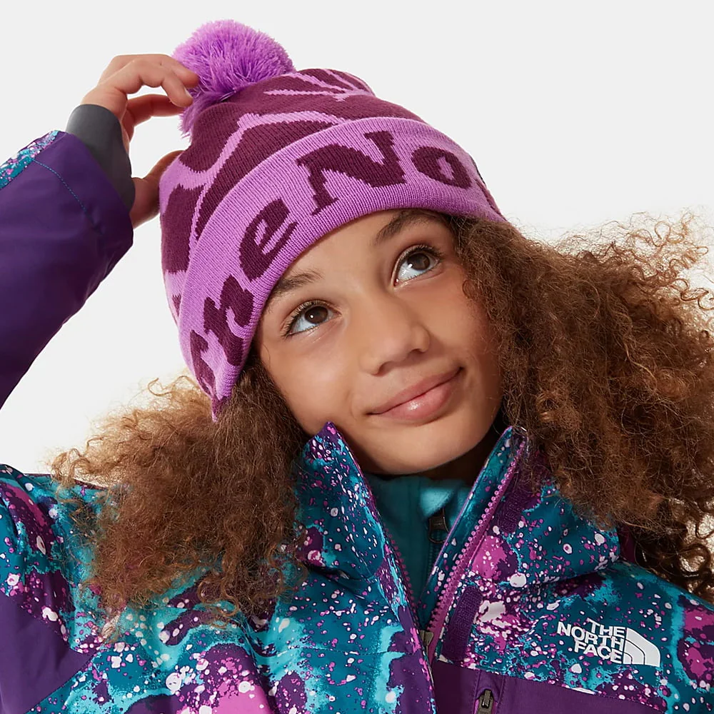 The North Face Kinder Ski Tuke Bommelmütze - Lila - Image 3