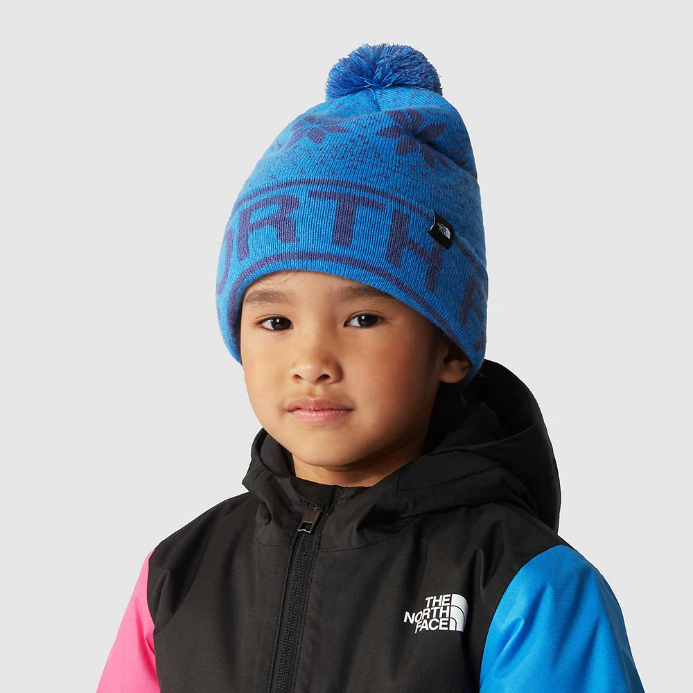 The North Face Kinder Ski Tuke II Bommelmütze - Blau - Image 4