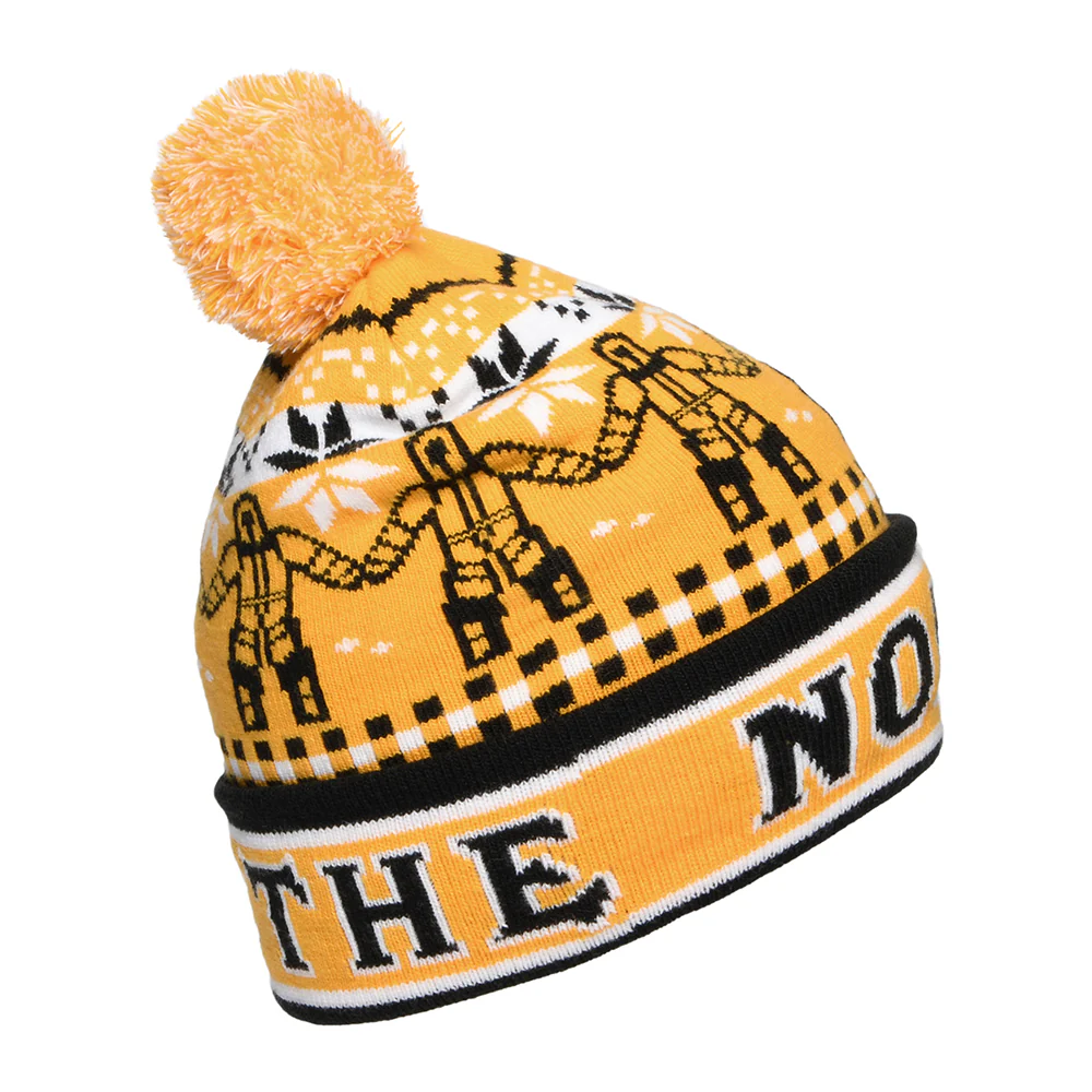 The North Face Kinder Ski Tuke II Bommelmütze - Gelb-Schwarz - Image 2