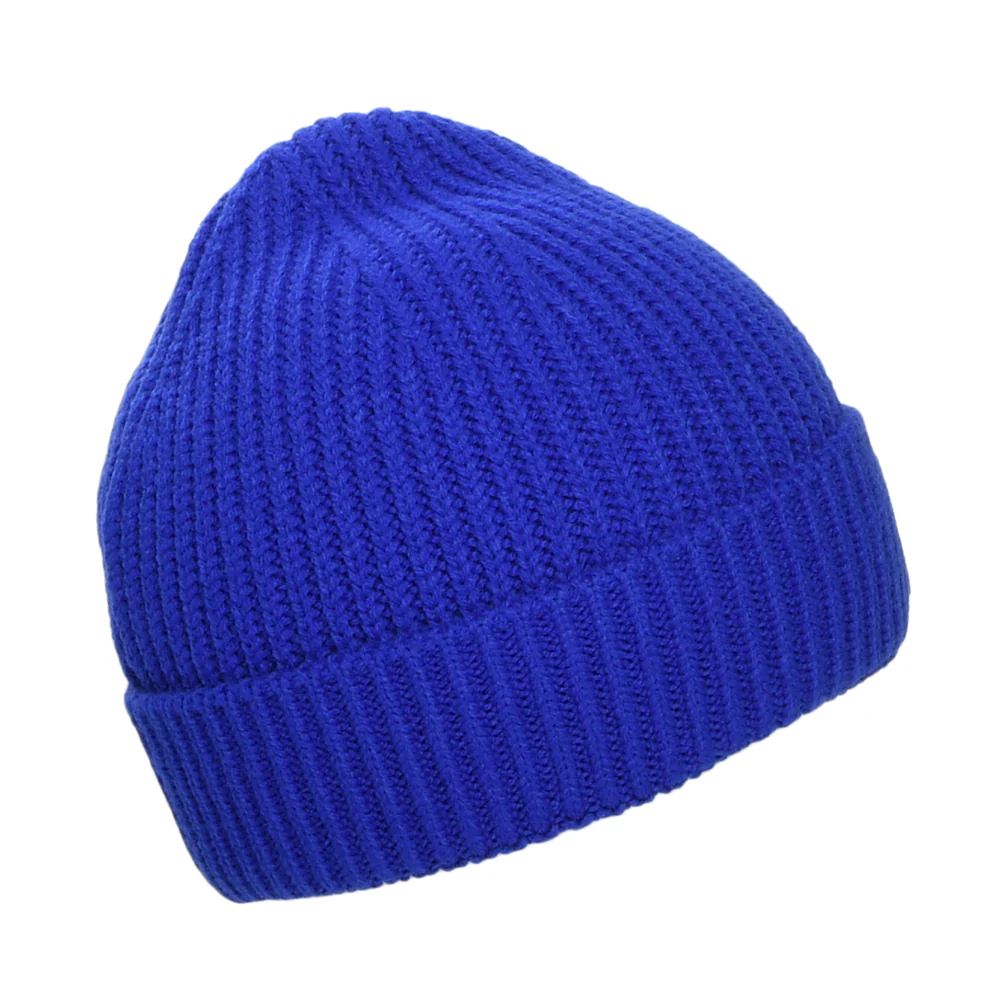 The North Face Kinder TNF Box Logo Cuffed Beanie Mütze - Königsblau - Image 2