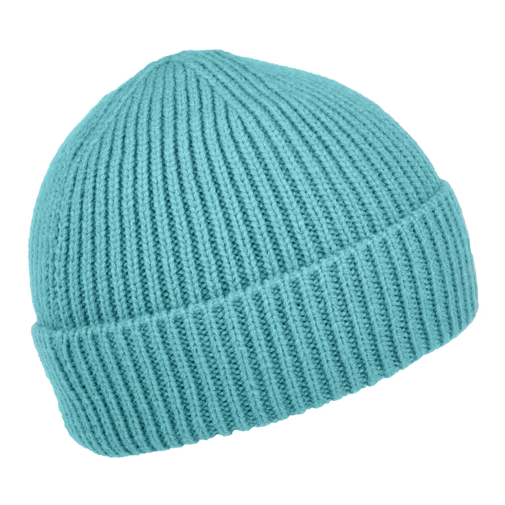 The North Face TNF Logo Box Cuffed Fisherman Beanie Mütze - Blau - Image 2