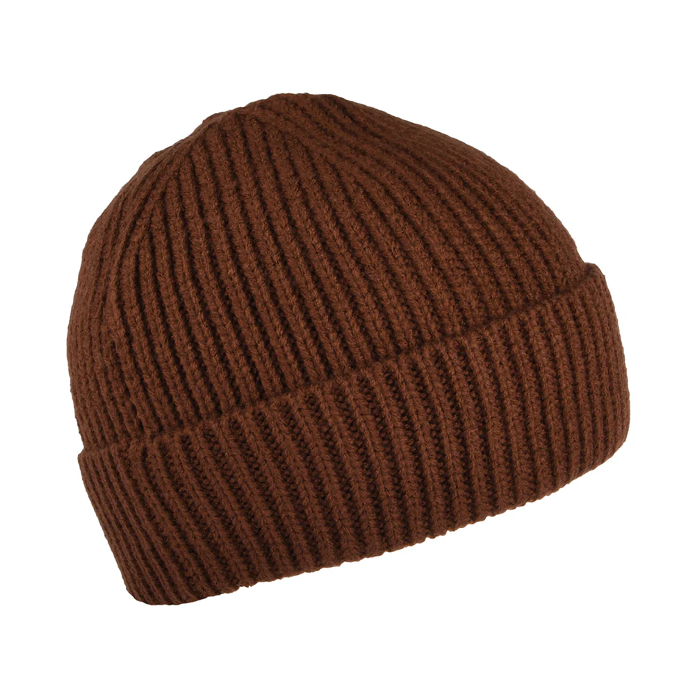 The North Face TNF Logo Box Cuffed Fisherman Beanie Mütze - Braun - Image 2