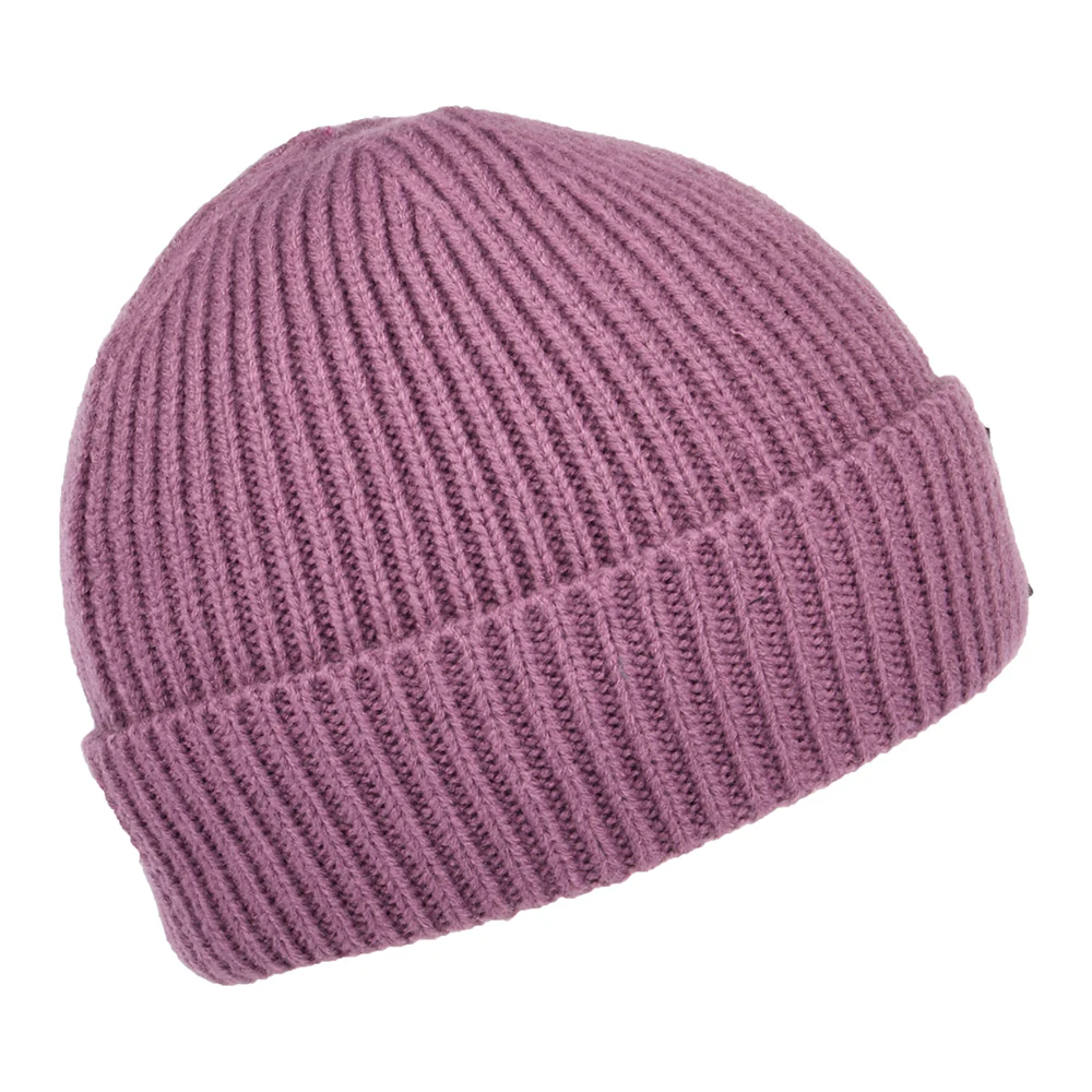 The North Face TNF Logo Box mit Umschlag Fishermann Beanie Mütze - Lila - Image 2