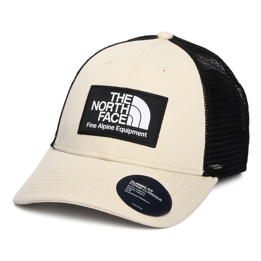 The North Face Mudder Recycled Trucker Cap - Beige-Schwarz