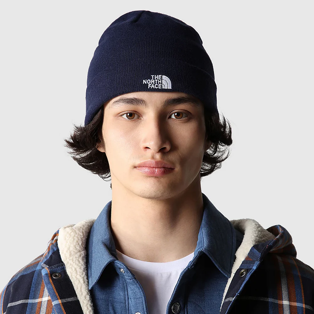 The North Face Norm kurze Beanie Mütze - Marineblau - Image 3