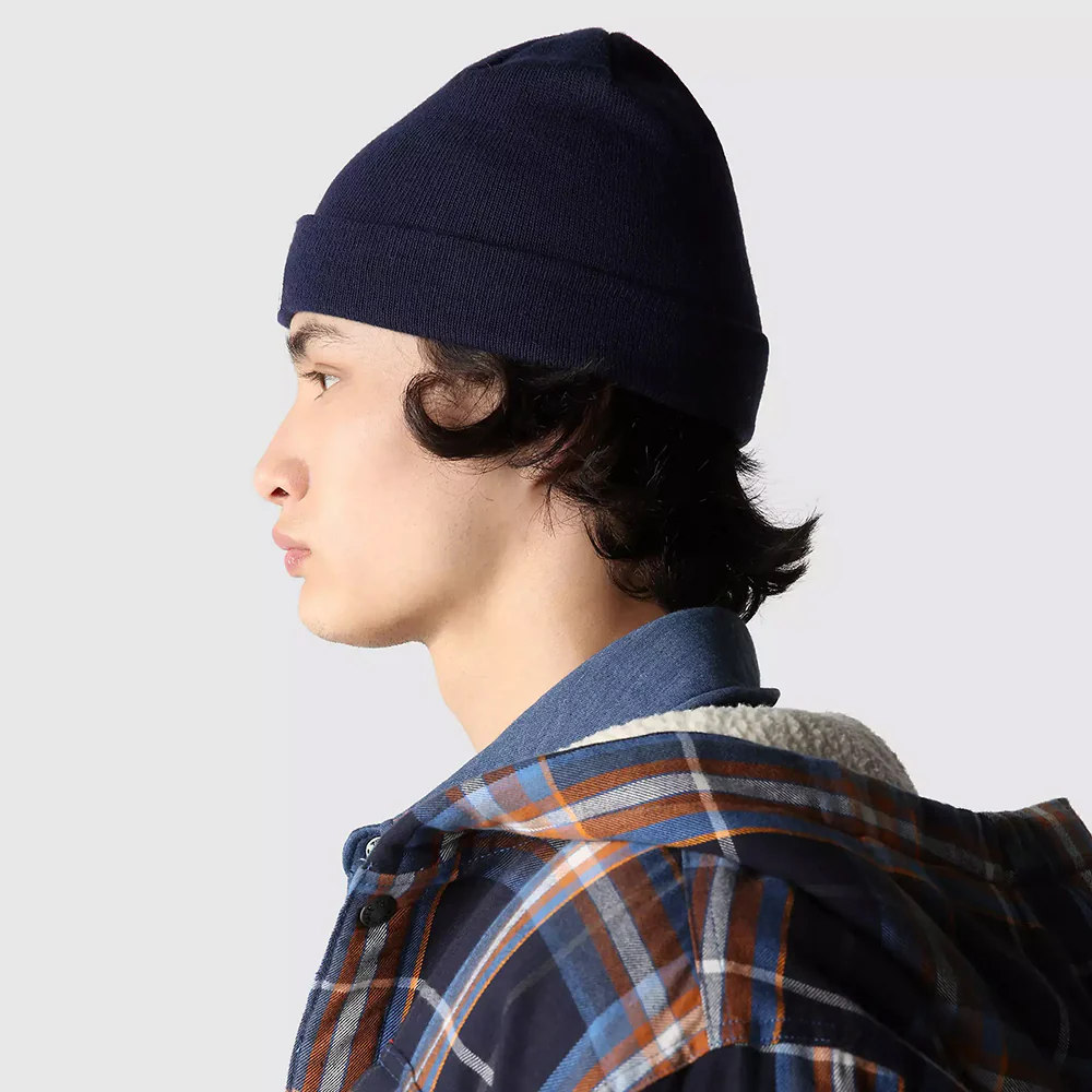 The North Face Norm kurze Beanie Mütze - Marineblau - Image 4