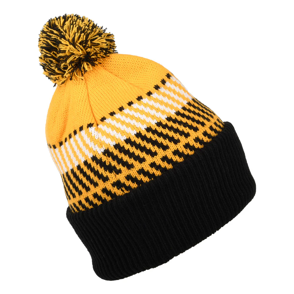 The North Face Retro TNF Bommelmütze - Gelb-Schwarz - Image 2