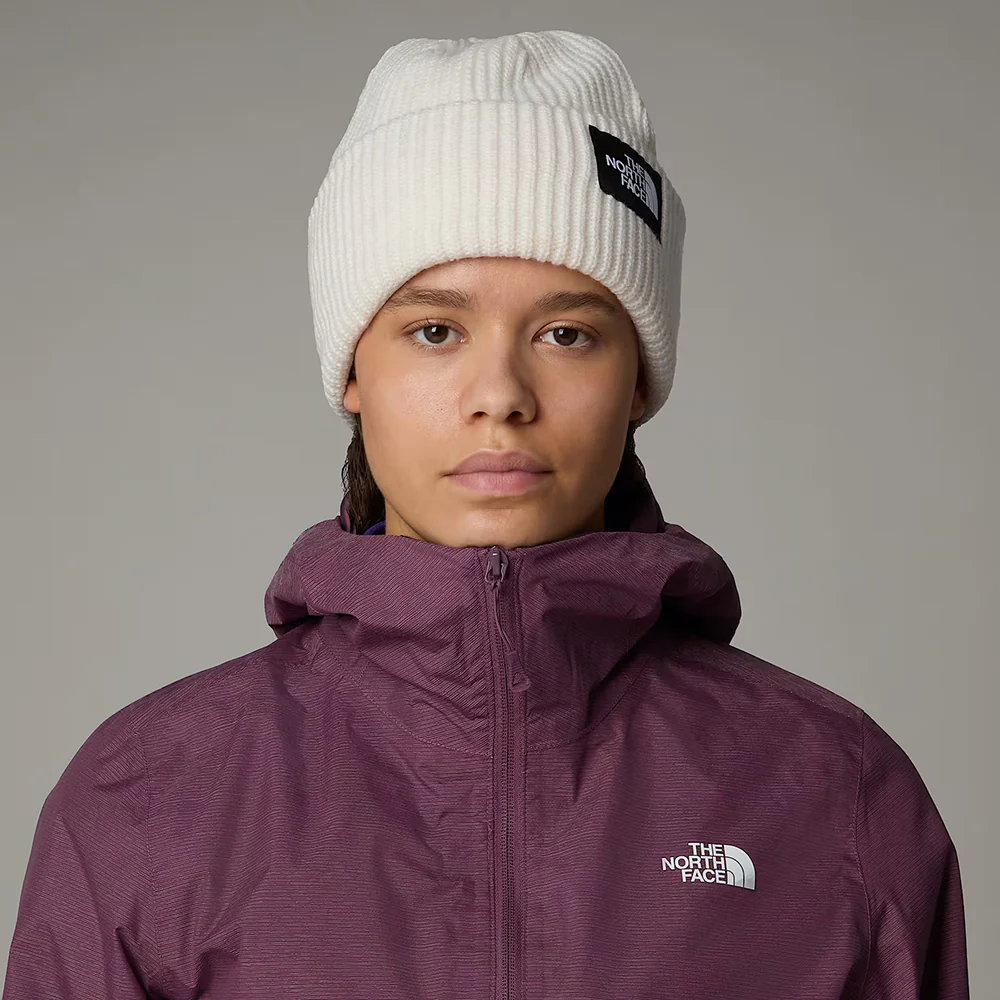The North Face Salty gefütterte Beanie Mütze - Cremeweiß - Image 3