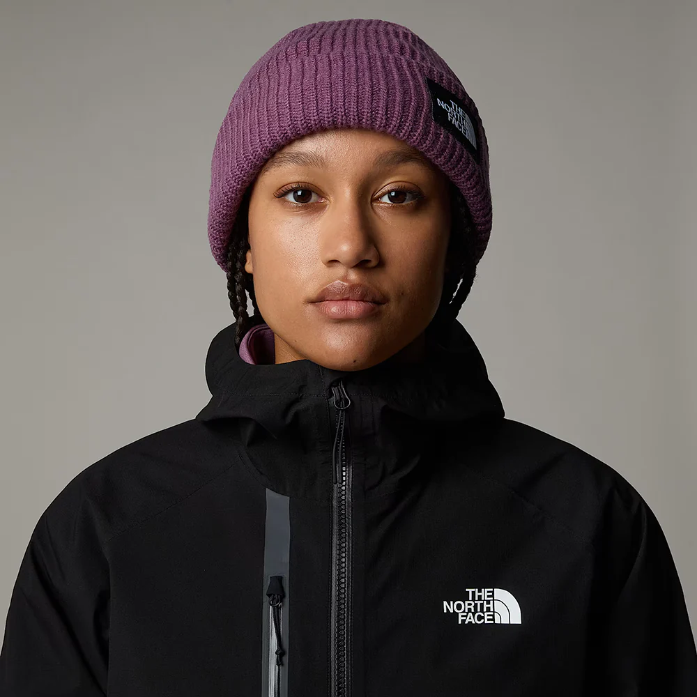 The North Face Salty gefütterte Beanie Mütze - Dunkles Mauve - Image 4
