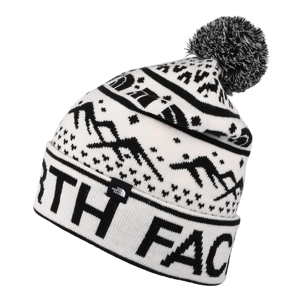 The North Face Ski Tuke Bommelmütze - Cremeweiß-Schwarz