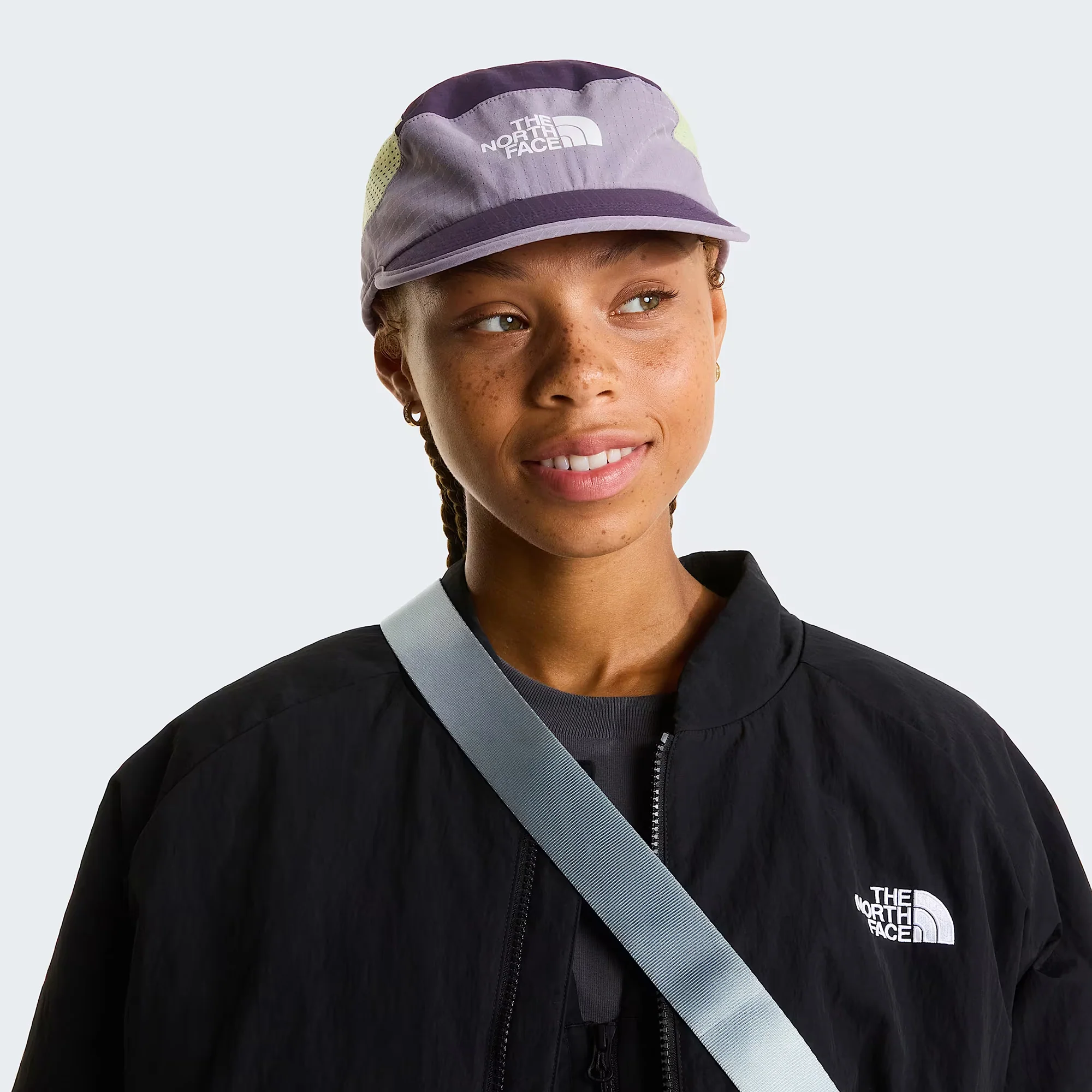 The North Face Summer LT Running 5 Paneelen Cap - Lila-Limettengrün - Image 4