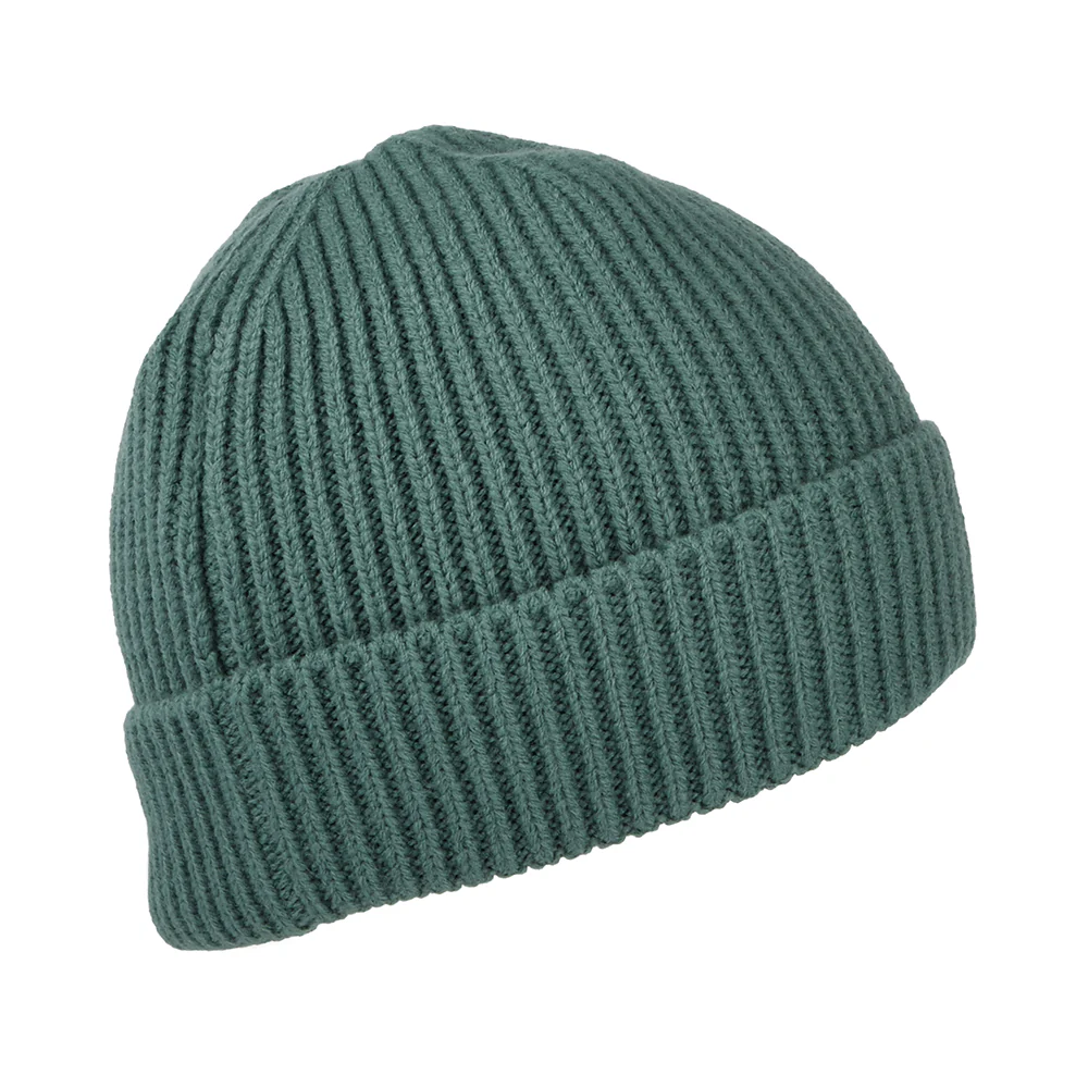 The North Face TNF Logo Box Cuffed Fisherman Beanie Mütze - Helles Salbeigrün - Image 2