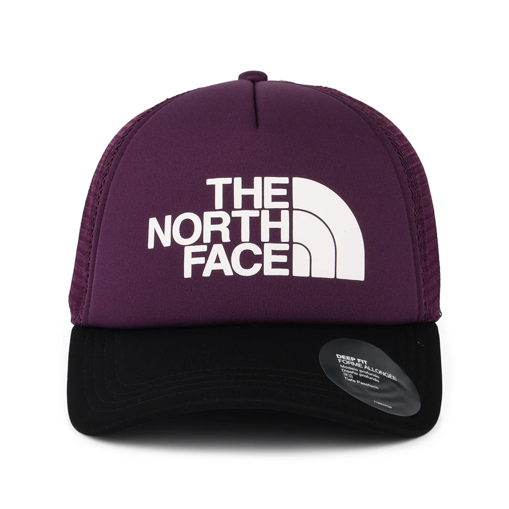 The North Face TNF Logo Deep Fit Trucker Cap - Lila-Schwarze Johannisbeere - Image 2