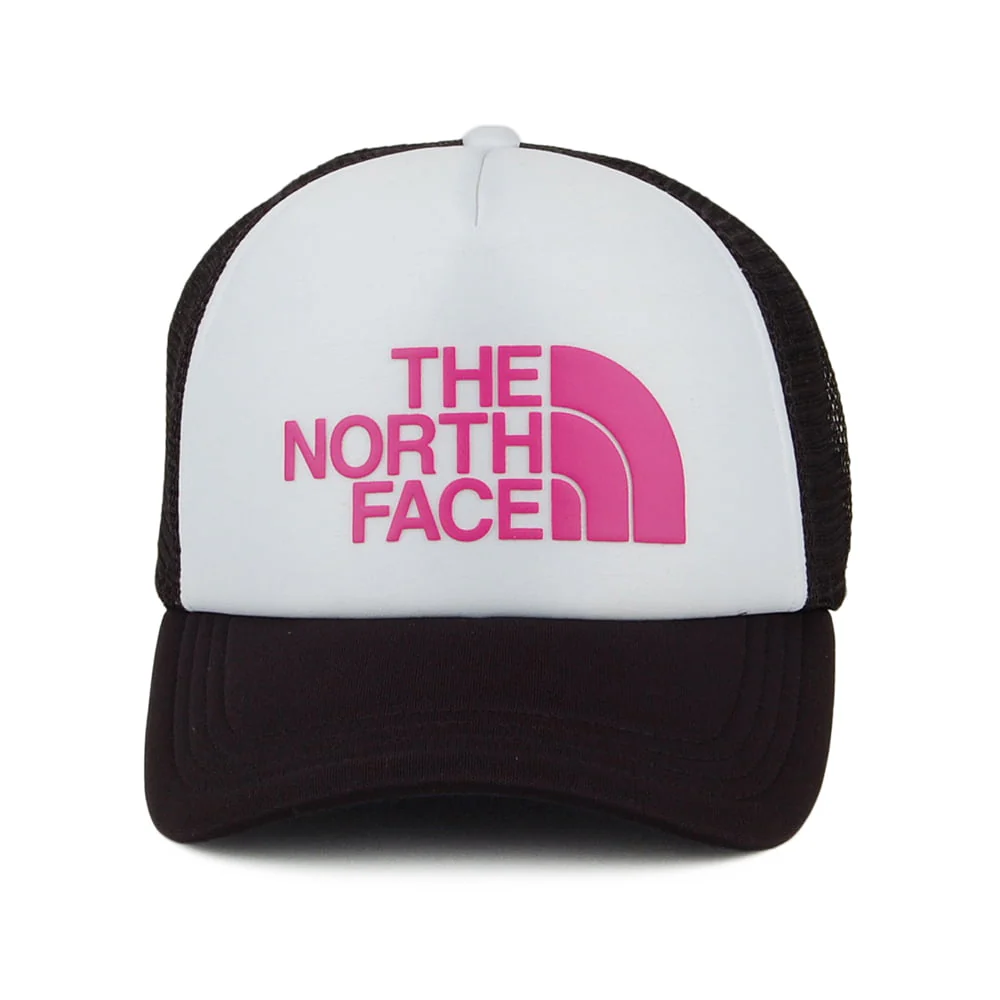 The North Face TNF Logo Deep Fit Trucker Cap - Pink-Weiß - Image 2