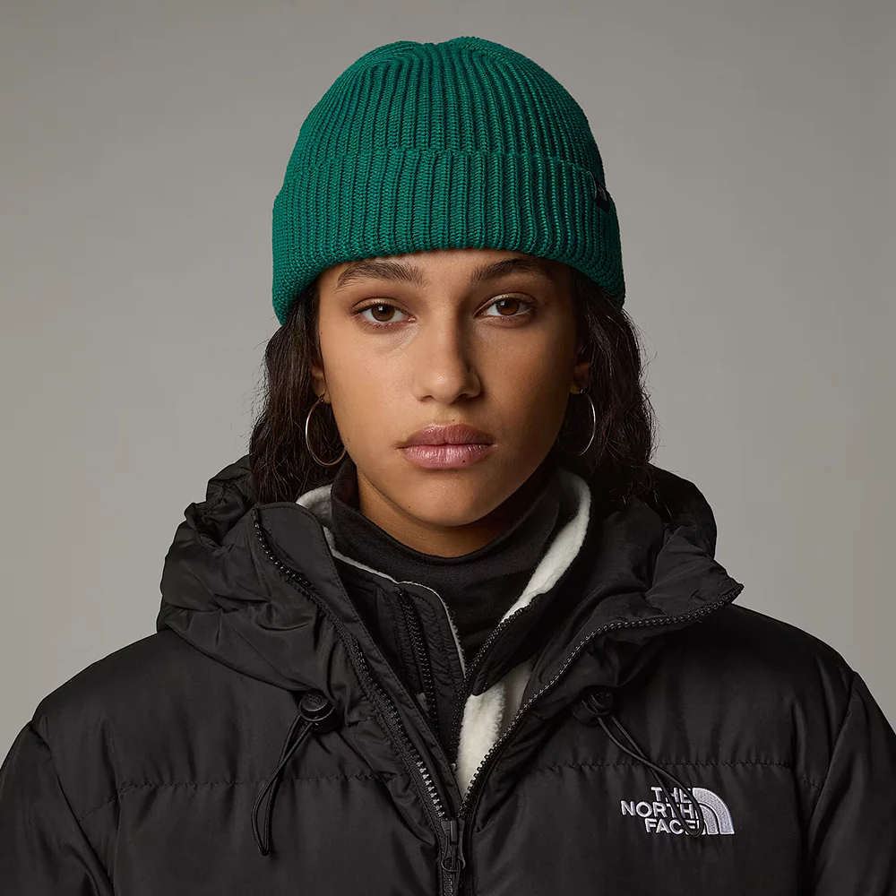 The North Face TNF Recycled Fisherman Beanie Mütze - Immergrün - Image 3
