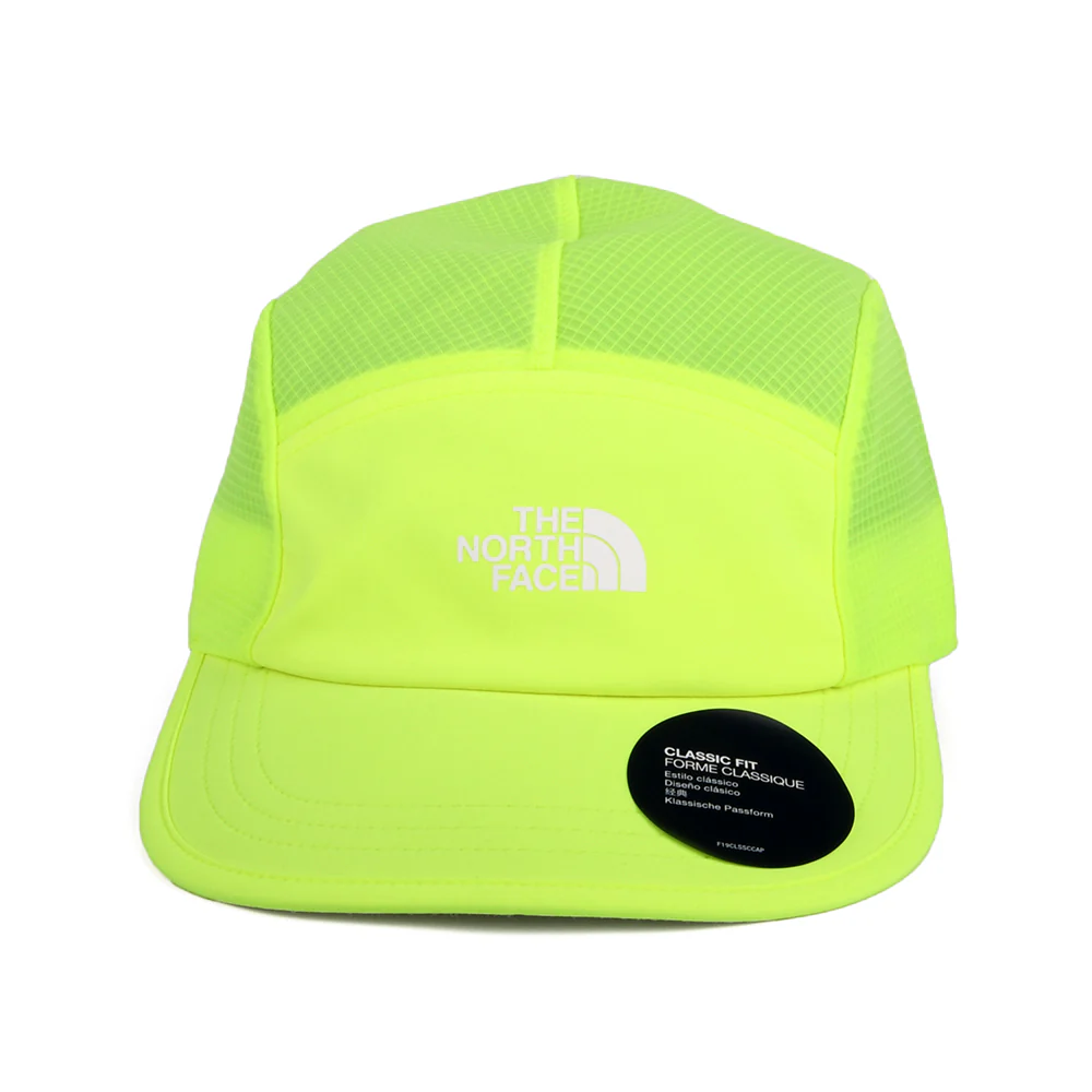 The North Face TNF Run Recycled 5 Paneelen Cap - Neongelb - Image 2