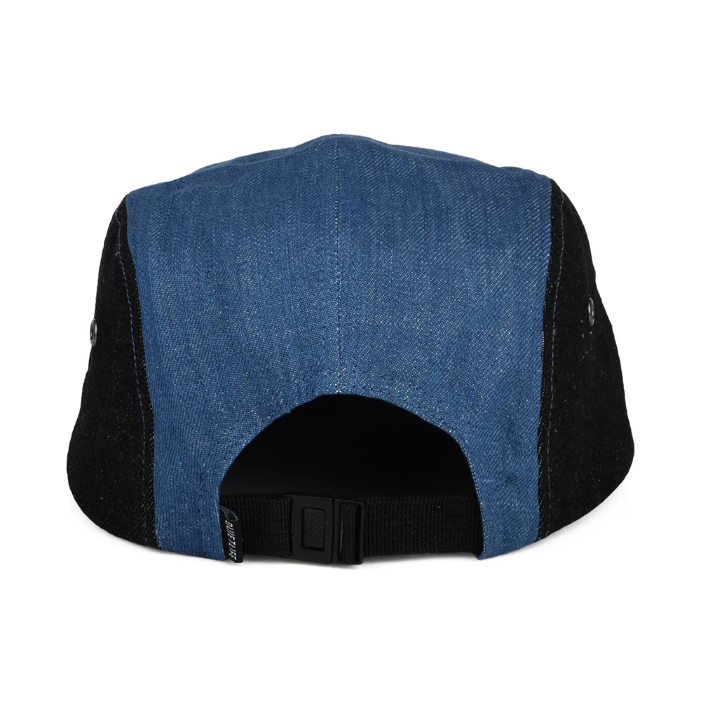 The Quiet Life Denim 5 Paneelen Cap Patchwork - Denim-Schwarz - Image 3