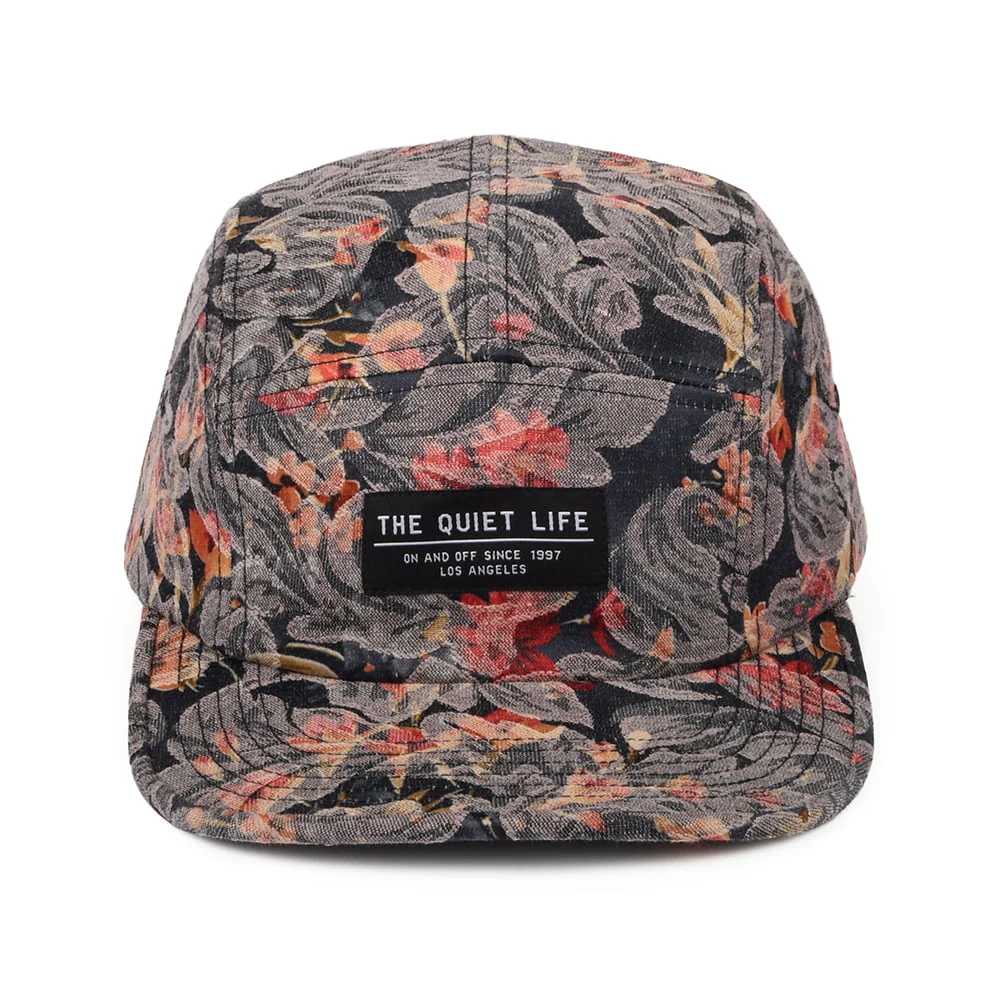 The Quiet Life Denim Baroque 5 Paneelen Cap - Blumen - Image 2