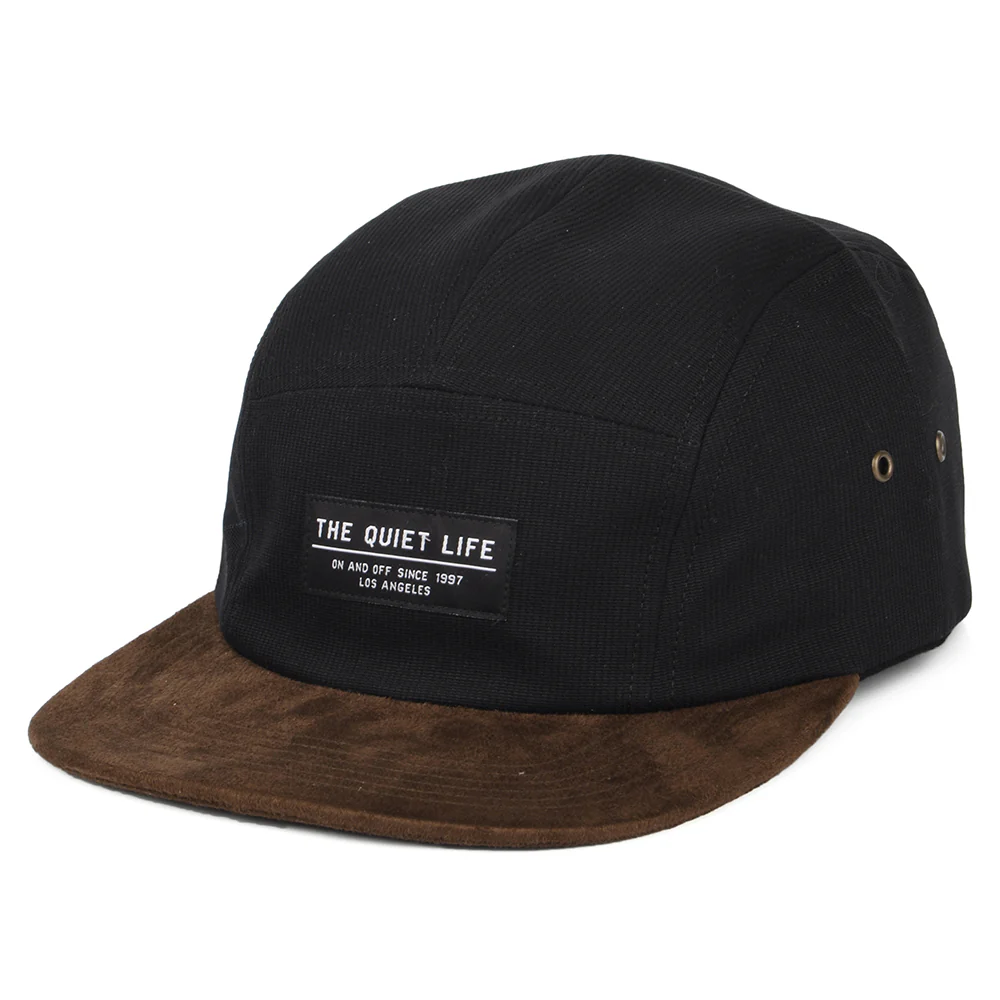 The Quiet Life Kord Combo 5 Paneelen Cap - Schwarz-Braun