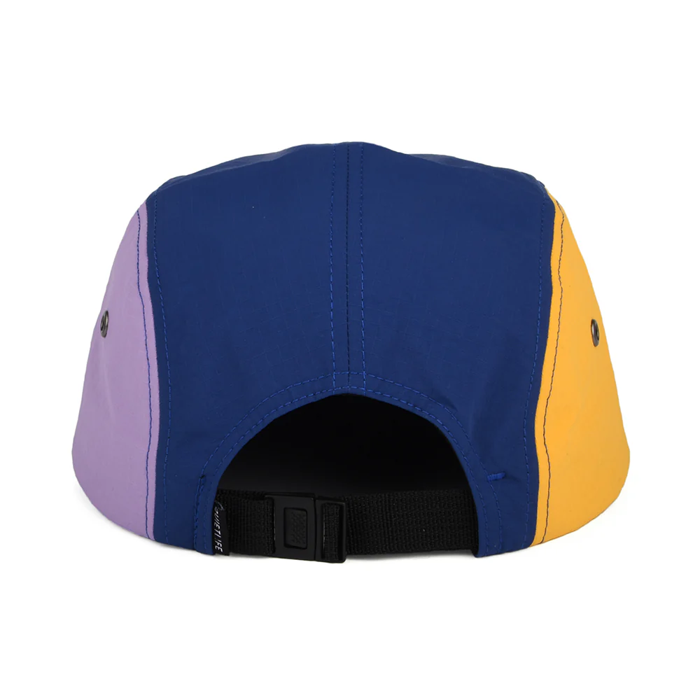 The Quiet Life Ripstop 5 Paneelen Cap aus Nylon - Marineblau-Cremefarben-Lila - Image 3