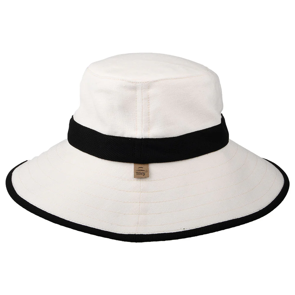 Tilley Adrienne Packbarer Sonnenhut aus Hanf - Schwarz-Weiß - Image 2