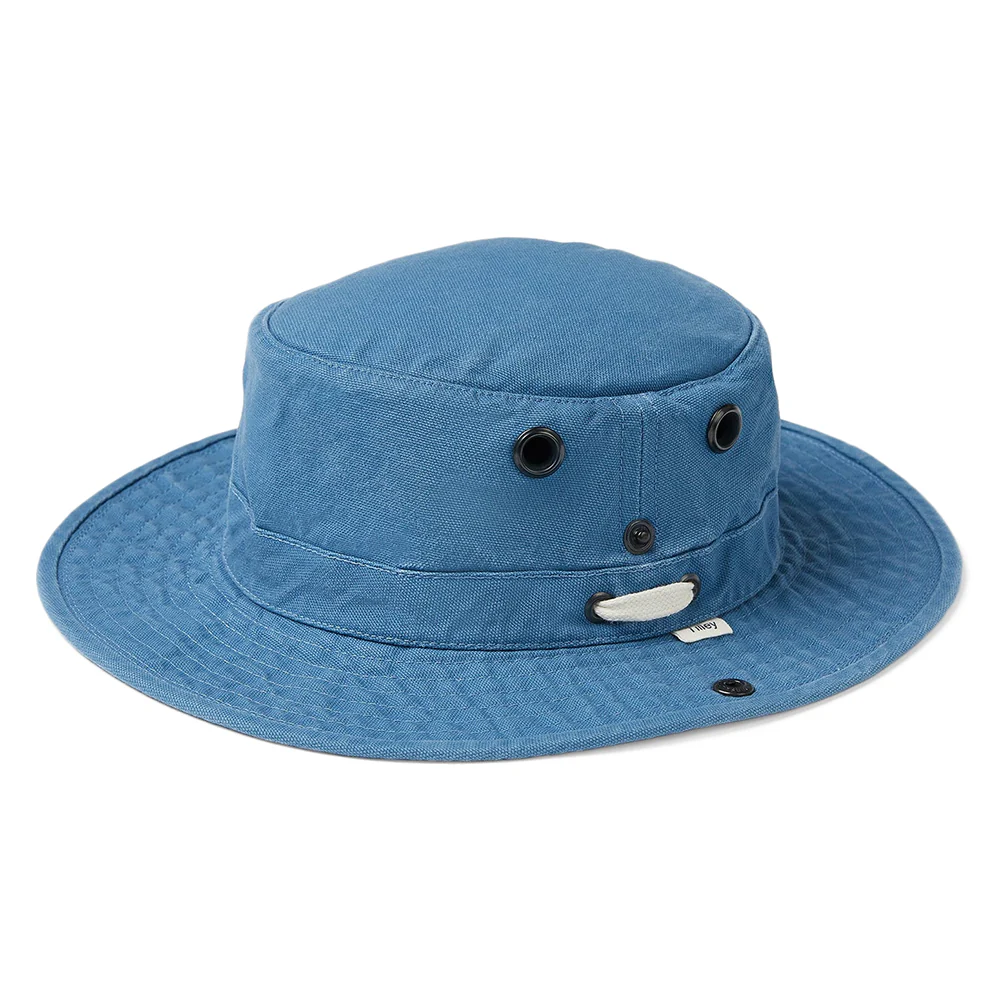 Tilley T3 Wanderer Packbarer Sonnenhut - Denim Blau